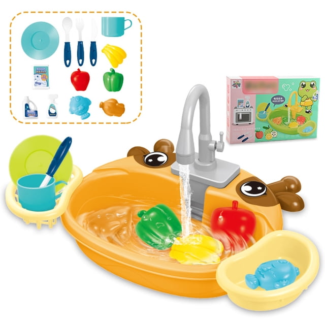Yingyy ABS Fun Learning Moments With Circulating circulating water, Water Kitchen Sink For Kids Reliable And Safe Gaming Sink