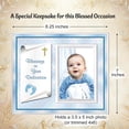 thumbnail image 2 of Baby Boy Dedication Picture Frame Keepsake – Faith-Inspired Gift from Godparents or Grandparents, Gift-Boxed with Card & Envelope, Holds 3.5x5 Photo, 2 of 6