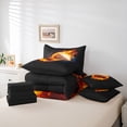 thumbnail image 6 of Erosebridal Teens Ball Games 7-Piece Bedding Comforter Set,Baseball Sport Gaming King Bedding Sets For Boy Kids,Reversible, 6 of 7