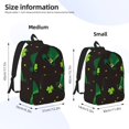 thumbnail image 3 of Naloa St. Patrick's Day8 Canvas Backpack for Men Women Rucksack Casual Travel Daypack College Tote Satchel Bookbag for Teens-Medium, 3 of 7