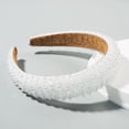 thumbnail image 1 of Diadema con cuentas tejidas a mano para el cabello Homing Hair Hoop, estilo barroco, esponja, accesorios simples para el cabello facial para mujer, 1 of 6