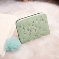 thumbnail image 2 of Women's Fashion Wallet Handbag Clutch Card Holder With Embroidery Design Compact Slim Short Purse For Daily Use, 2 of 3