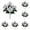 Silver, variant on Artificial Poinsettias Flowers for Outdoor, 11 Inch 6 Bunches Flowers Eucalyptus for Home Garden Porch, Christmas Winter Spring Outdoor Indoor Decor, Holiday Decor (Silver)