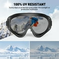 thumbnail image 4 of 2-Pack Ski Goggles, Snow Snowboard Goggles for Men, Women, Youth, Kids, Boys or Girls, Lightweight & Wide Vision, Winter Snow Sports Goggles W/ UV Protection&Anti-Scratch Dustproof, Helmet Compatible, 4 of 9