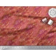 thumbnail image 3 of Soimoi Orange Rayon Crepe Fabric Leopard & Wild Animal Skin Print Fabric by The Yard 46 Inch Wide, 3 of 3