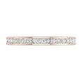 thumbnail image 3 of 1/4 Carat Channel Set Diamond Anniversary Wedding Band in 10K Rose Gold (Ring Size 8.25), 3 of 6