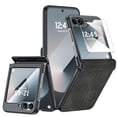 thumbnail image 1 of Oupeigar para Samsung Galaxy Z Flip 6 Funda de Teléfono con Protección de Bisagra y Protección de Pantalla, Cubierta de Cuero Ultradelgada a Prueba de Golpes - Negro, 1 of 9