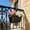 Black, variant on Balcony Railing Planters, Outdoor Hanging Planter for Fence, Stylish Metal Porch Deck Flower Pot for Herbs & Succulents