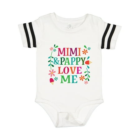 

Inktastic Mimi and Pappy Love Me Grandchild Gift Baby Girl Bodysuit