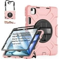 thumbnail image 1 of Case for iPad Air 11 Inch M3 M2 2025 2024, iPad Air 5th / Air 4th Generation Case 2022 2020, iPad Pro 11 2022 - 2018 with Screen Protector/Pen Holder/Rotating Stand/Hand Strap/Shoulder Strap, 1 of 7