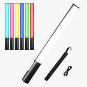 NiceFoto TC-209RGB RGB Tube Portable Fill Wand Stick with Bi-Color 2500K-9900K Adjustable Brightness CRI95 6 Colors Modes 12 Kinds Dynamic Scene Special Effects for Video Recording Liv