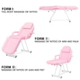 thumbnail image 4 of Adjustable Facial Bed Massage Table Beauty Salon Spa Equipment with Free Tattoo Stool(Pink), 4 of 18