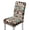 American Tribal Cow Print Brown Teal, variant on COEQINE Dining Room Chair Cover Set of 1, Stretchable Slipcover Machine Washable for Furniture Protection, Universal Fit for Most Dining Chairs, Brown Leopard Print