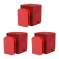 thumbnail image 2 of mmirethe Étui en Cuir Élégant 100 Cartes pour Cartes de Visite Professionnelles Rouge 3Set, 2 of 6