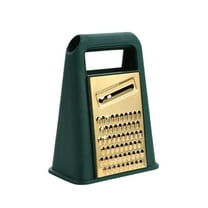 Stainless Steel Box Grater Cheese Grater for Parmesan Cheese, Vegetables, Ginger, Dishwasher Safe, Kitchen Tools, Gold