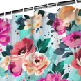 thumbnail image 3 of Pioneer Flower Floral Print Pattern Shower Curtain 72"x72" ,Bathroom Decorative Shower Curtains Set with 12 Hooks,Modern Waterproof Washable Shower Curtain, 3 of 6