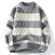 thumbnail image 4 of 2024 Nuevo Otoño Invierno Calidad Superior Lujo Rayas Navidad Suéteres Moda Coreana Suéteres Para Hombre Suéter Grueso Y Suelto Para Hombre, 4 of 4