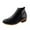 Black, variant on Busydd Womens Boots Fashion Solid Color Fall Boots Womens Booties and Ankle Boots Slip-on Low Heel Ankle Boots Casual Comfortable Side Zipper Booties