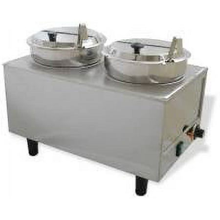 Dual Well Warmer with 2 Ladles