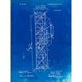 thumbnail image 2 of Borders, Cole 19x24 White Modern Wood Framed Museum Art Print Titled - PP288-Faded Blueprint Wright Brothers Flying Machine Patent Poster, 2 of 4