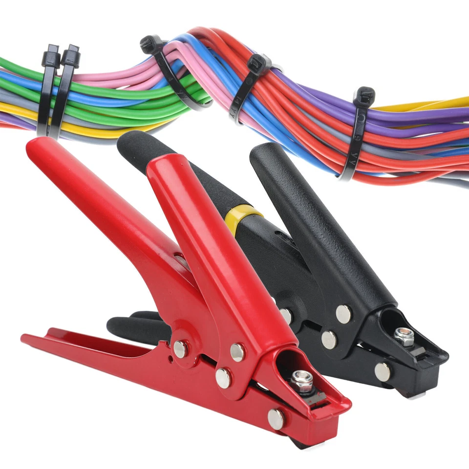 CIRCLE- Portable Nylon Cable Tie Gun Adjustable Tension Plastic Zip Tie Fastening