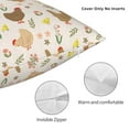 thumbnail image 3 of Pofeuu Chicken Family Print Double-sided plush pillowcase Square Throw Pillow Covers Pillows Cover for Living Room Bedroom Sofa Couch Cushion Cover（No pillow core）-20"x20", 3 of 7