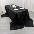 thumbnail image 6 of Efavormart 90"x156" Black Metallic Fringe Shag Tinsel Rectangle Polyester Tablecloth For Catering Wedding Party Decorations, 6 of 11