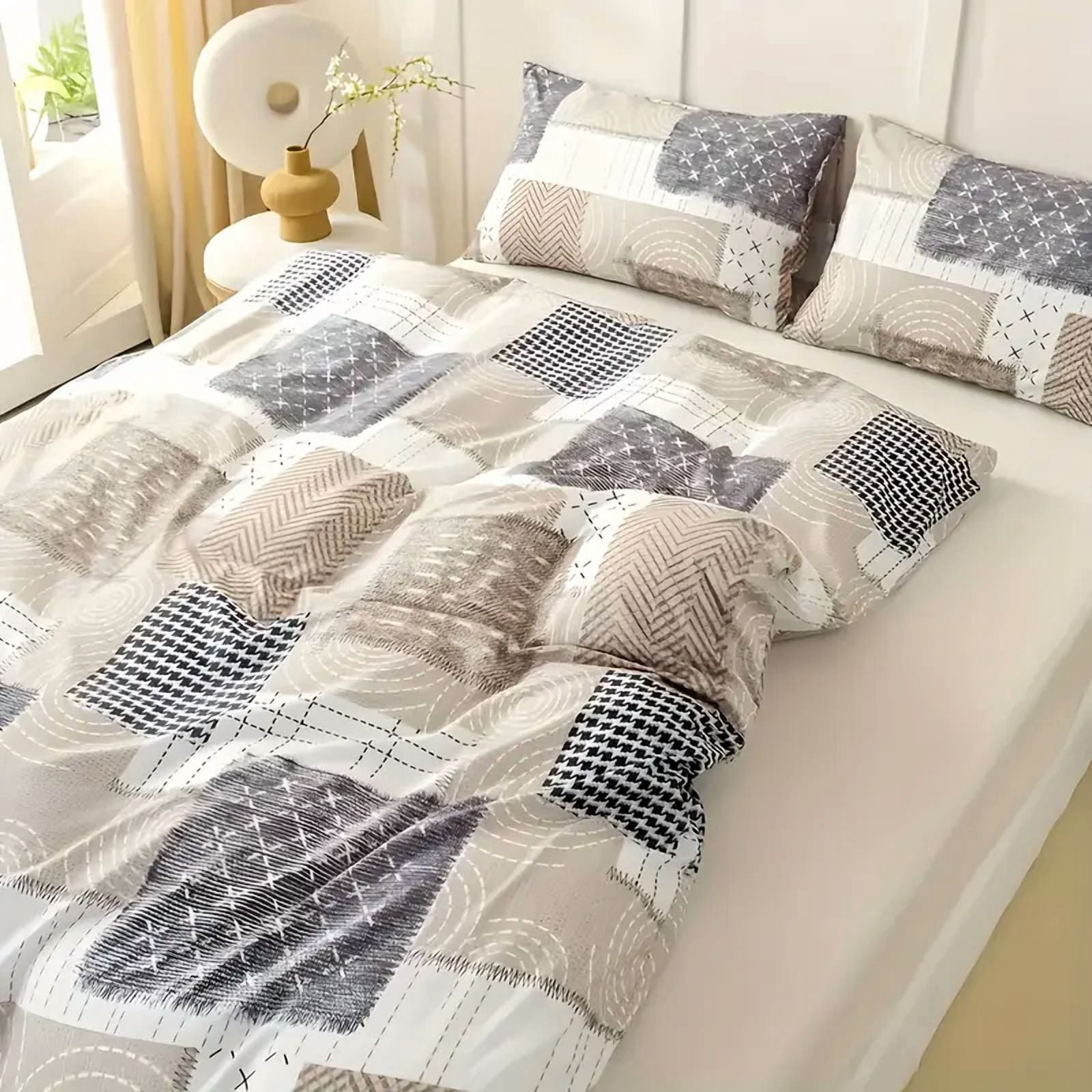 3 Pieces Comforter Set King (Comforter *1+Pillowcase*2)