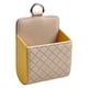 thumbnail image 2 of Organizador de bolsa de ventilación de coche, soporte de bolsillo para automóvil, cubo de almacenamiento práctico de cuero PU para vehículos, bolsa de Amarillo, 2 of 8
