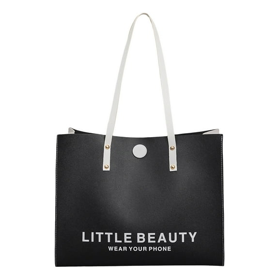 Mepaouo Laptop Tote Bag for Women Computer Shoulder Handbags Large Capacity Work Briefcase(Black)