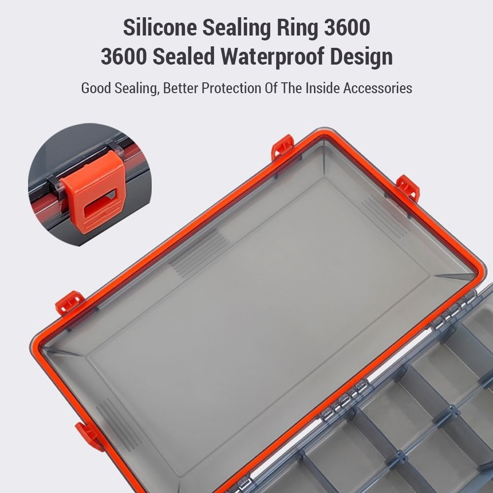 Fishing Large Water Resistant Tackle Box Fishing Tackle Box Organizer Adjustable Fishing Tackle Trays Tackle Box Backpack In Multiple Colors