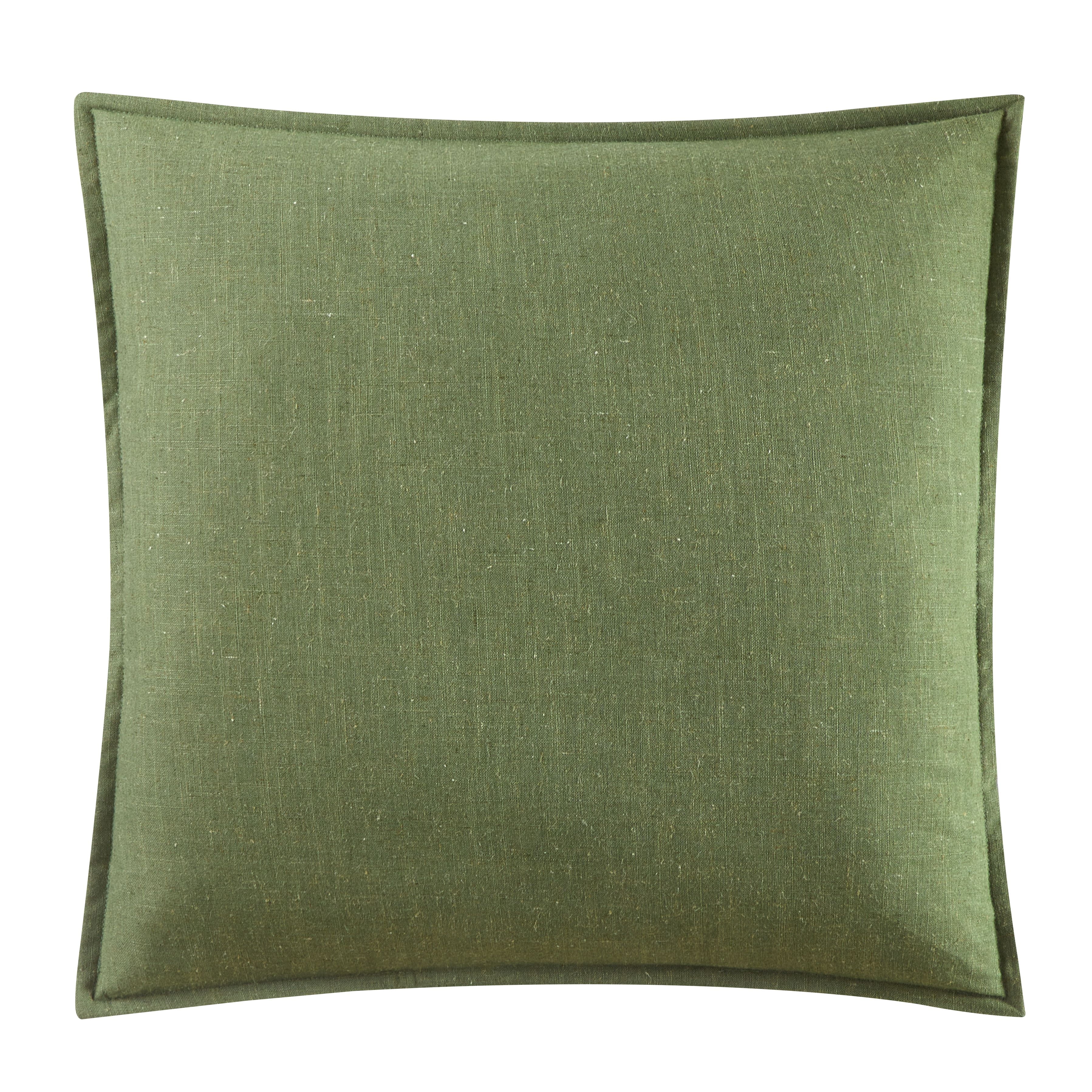Better Homes & Gardens 2-Pack Linen Pillows, 20"x20" Dark Cilantro