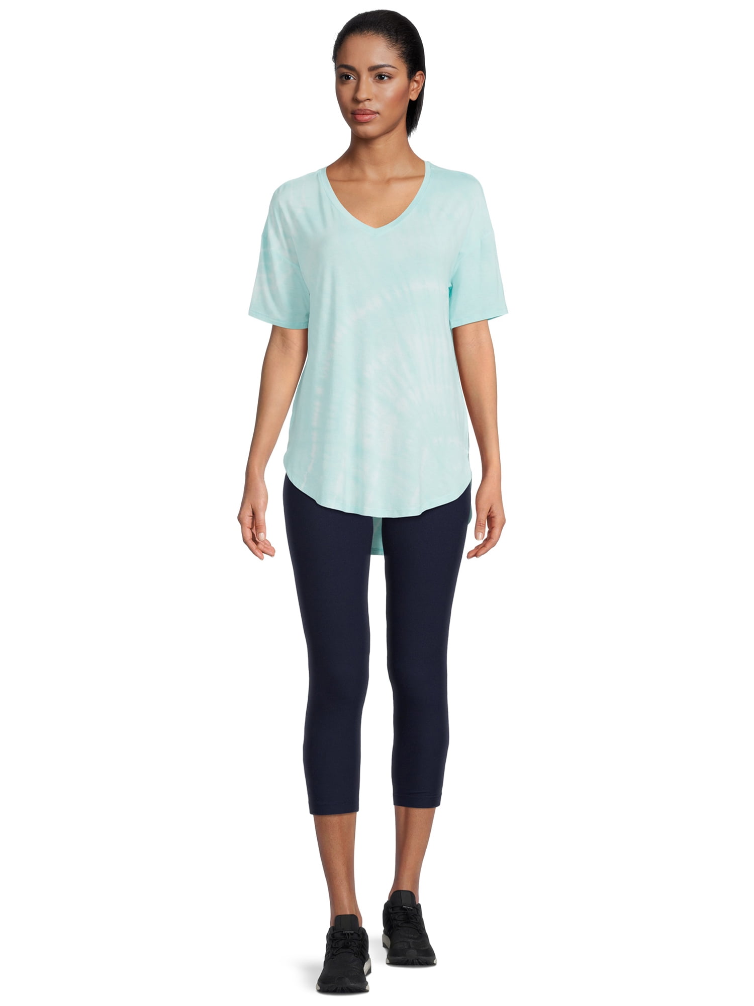 Time and Tru Women's V-Neck Tunic T- Shirt