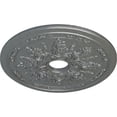 thumbnail image 3 of Ekena Millwork 23 5/8"OD x 4"ID x 1 1/2"P Rose and Ribbon Ceiling Medallion (Fits Canopies up to 4"), Hand-Painted Platinum, 3 of 5