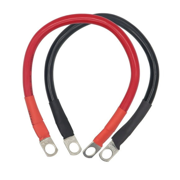 MasteelfCA 2pcs Useful Battery Cable Power Cable with Ring Eyelets Car Battery Cable