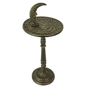 Zeckos Bronze Cast Iron Celestial Decorative Sundial Garden 23 inch