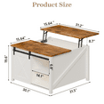 thumbnail image 7 of Waleaf Wooden Coffee Table, Lift Top Coffee Table with Large Hidden Storage Shelf for Living Room, 7 of 7