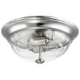 thumbnail image 1 of Open Box Prominence Home 13” Flush Mount Seeded Bowl Ceiling Light, Madalyn, 51382-31, Nickel, 1 of 1