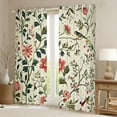 thumbnail image 2 of Feelyou Vintage Rustic Flower Black Out Curtains, Plant Botanical Curtains Pack of 2 (42x63 Each), Western Countryside Bedroom Curtains, Curtains and Drapes Home Decor, 2 of 6