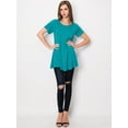 thumbnail image 6 of Made by Johnny Women's Tunic Top Casual T Shirt for Leggings S-5XL Plus Size XXL JADE, 6 of 6