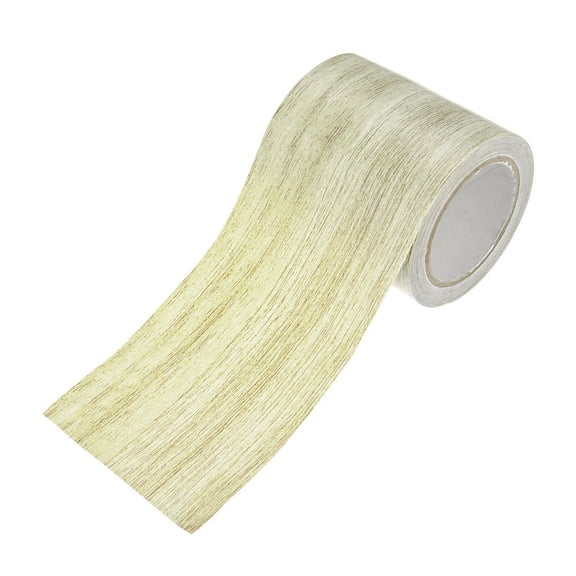 Uxcell 1-Roll Wood Grain Repair Tape, 2.24inch x 15ft Self-Adhesive Wood Floor Tape, Realistic Textured Repair [Dark Grey Oak]