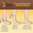 thumbnail image 6 of Allegro 20-30mmHg Essential 9 Sheer Support Open Toe Thigh High Hose (Black) Large, 6 of 7