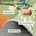 thumbnail image 4 of NEWLAKE Green Floral Area Rugs for Living Room 5'x7' Machine Washable Rug, Non-Slip Backing, 4 of 7