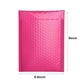 thumbnail image 3 of Bolsas de correo de burbujas impermeables Begine Clearance (rojo rosa), 25 unidades, 17,5 cm x 25 cm, sobres acolchados con forro, 25 unidades de sobres de burbujas de polietileno con cierre, 3 of 8