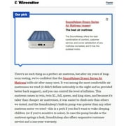 SoundAsleep Dream Series Air Mattress with ComfortCoil Technology & Internal High Capacity Pump - Queen