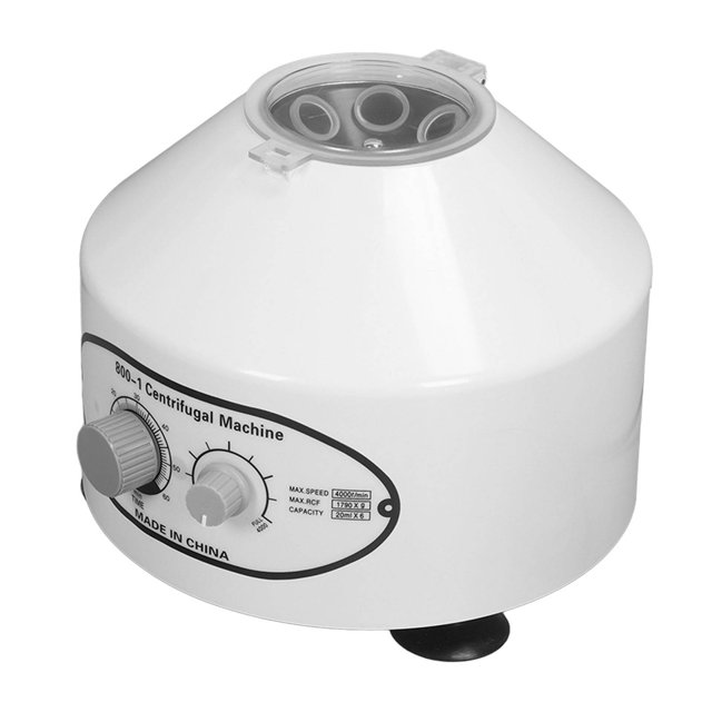 Máquina Centrífuga De Mesa De Laboratorio, Centrífuga Eléctrica Pequeña Totalmente Automática Con Temporizador, 25 W, 0-4000 RPM, 12 Ml X 6 Tubos