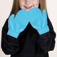 thumbnail image 3 of Zwiiyzr Multicolor Knit Mittens Gloves Toddler Kids Winter Warm Gloves for Boys and Girls Knit Fingerless Gloves Blue, 3 of 8