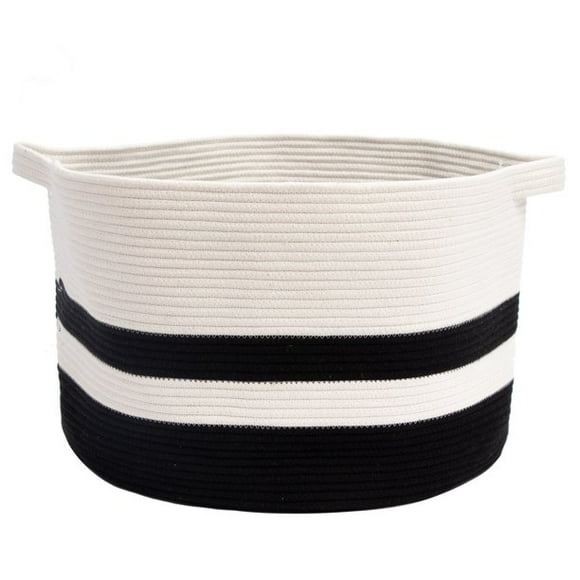 Gex Worldwide Extra Large Laundry Basket, White and Black