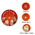 thumbnail image 4 of Christmas Tree Skirt Christmas Tree Collar for Christmas Holiday Decorations Indoor Outdoor Christmas Tree Ornament Christmas Tree Mat(Red9), 4 of 7