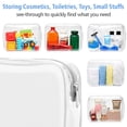 thumbnail image 5 of Clear Makeup Bags, 3 Pack Quart Size Clear Travel Bags for Toiletries, Clear Cosmetic Bags Carry on Clear Toilety BagToiletry Bags, White Large, 5 of 5